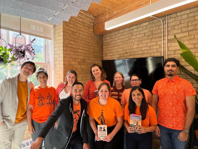 In honour of #NationalDayforTruthandReconciliation and #OrangeShirtDay, our Toronto and Hamilton offices continued our learning by hosting an Indigenous Book Club, where we read and discussed ‘Indigenous Toronto: Stories that Carry this Place’. In particular, we discussed “A Story About the Toronto Purchase” by Margaret Sault as well as “The Great Indian Bus Tour of Toronto” by Rebeka Tabobondung and Erica Commanda. Let us know in the comments below if you’ve read this book, and/or if have any recommendations on what we should read next!

#NDTR