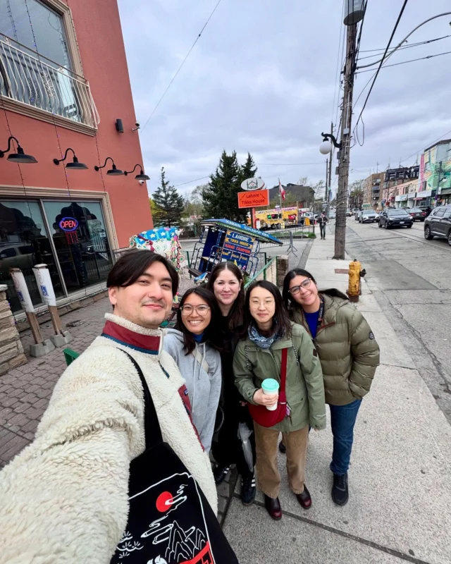 Bousfielders had a great time attending a number of Jane’s Walks last weekend all around the city. From Little India to Bathurst & Harbord, it was fun to run into fellow urbanists and continue to learn even more about our neighbourhoods and communities.
Walk With Us was the 2025 theme of Jane’s Walk Toronto —an open invitation to explore, connect, and share stories through walking. Centered on belonging, curiosity, connection, and change, it invites everyone to reimagine the city together.
Thank you to all of the organizers and volunteers for the walks! To learn more about the Jane’s Walk Toronto Festival visit: www.janeswalkfestivalto.com