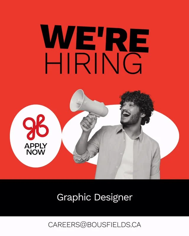 We’re Hiring! We are currently recruiting for a Graphic Designer to join our In-House Graphic Design team. Visit the Careers page link to our website in our bio for more details!
