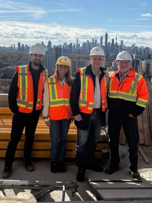 We recently had the opportunity to visit the construction site at 8 Brownlow Avenue, where our client, Malen Capital Developments, is bringing a 26-storey mixed-use building to life.

A special thank you to Mitchell Abrahams and Matthew Cellucci for hosting Mona Al-Sharari and Louis Tinker on-site and providing a firsthand look at the project’s progress beyond the planning approvals stage. It was a valuable opportunity to see how a vision evolves into reality through the construction process.

The visit also offered spectacular views of the city and surrounding neighbourhoods, highlighting the project’s prominent location within the Yonge-Eglinton community.

We are proud to continue working alongside Mitch and his team as they deliver another high-quality addition to this dynamic and growing area of Toronto.